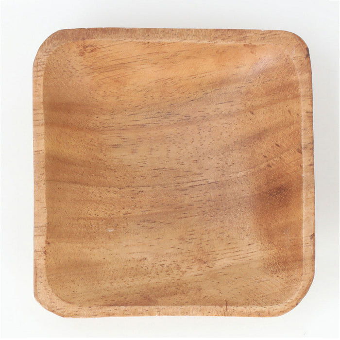 Acacia Square Plate 10CM