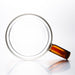 Hand Made Heat Resistant Glass Cup With Hand e 400ML Amber
