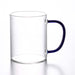 Hand Made Heat Resistant Glass Cup With Hand e 400ML Blue