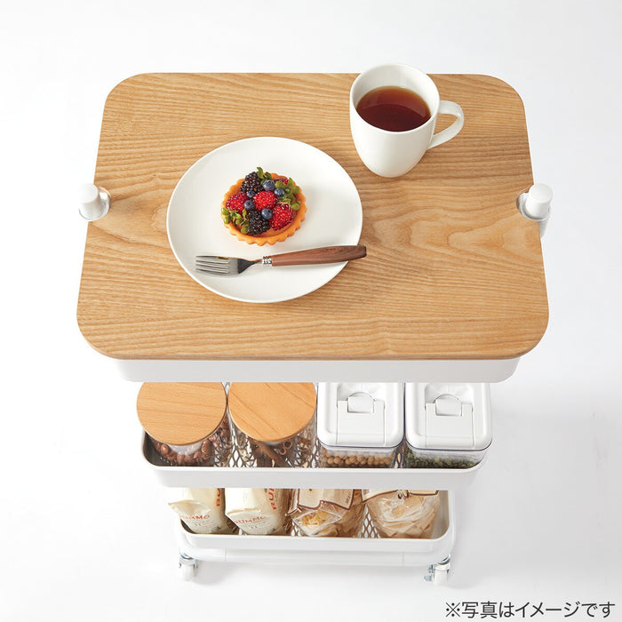 Non-Slip Wood Tray For Steel Wagon Trolley